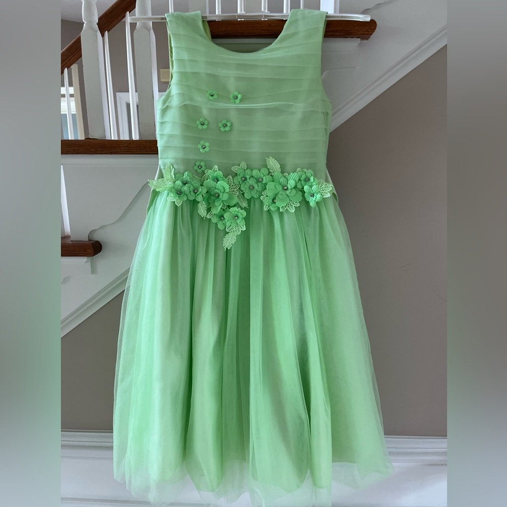 Pink Butterfly Tulle Dress